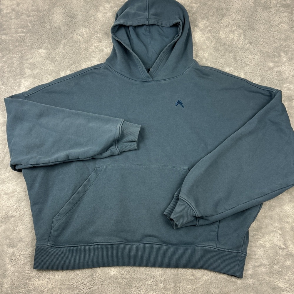 Vtg Nike Jordan‎ Essentials Pullover Hoodie Blue Size XL Y2K 90's - Picture 2 of 6